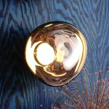 Tom Dixon LED fali lámpa Melt, Ø 29 cm, bronz színű kép