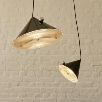Tom Dixon LED lógó lámpa Pose, zöld, Ø 25 cm, acél dimmelhető kép