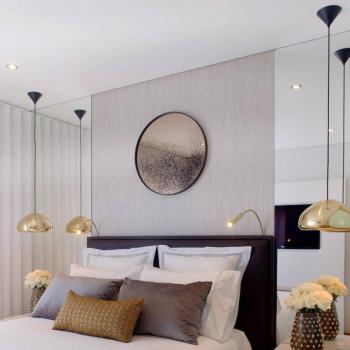 Tom Dixon LED lógó lámpa Void, Ø 30 cm, sárgaréz kép