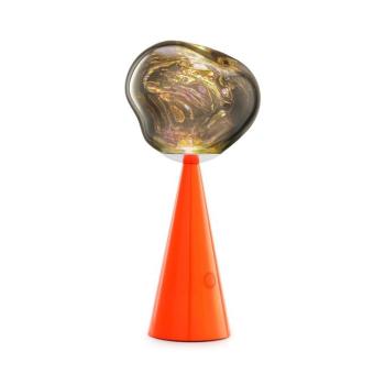 Tom Dixon LED tölthető asztali lámpa Melt fluoro/piros Magasság 29 cm IP44 kép