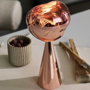 Tom Dixon LED újratölthető asztali világítás Melt, réz színű, magasság 29 cm kép