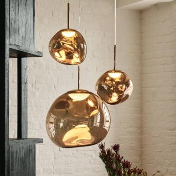 Tom Dixon Melt lógó világítás, Ø 28 cm, bronz színű, foglalat kép