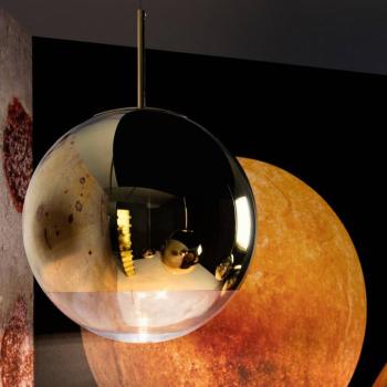 Tom Dixon Mirror Ball LED-es függőlámpa Ø 25 cm arany kép
