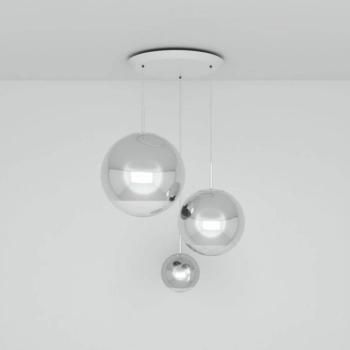 Tom Dixon Mirror Ball Range kerek 3-izzós króm kép