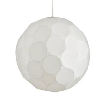 Tom Dixon Soft lógó lámpa, Ø 60 cm, fehér, műanyag, E27 kép