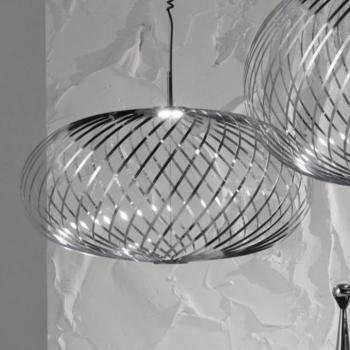 Tom Dixon Spring Medium függő lámpa Ø 79 cm króm kép