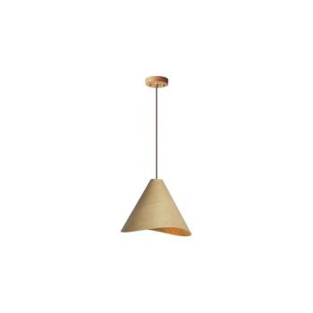Tömörfa csillár zsinóron, 1xE27/60W/230V, Ø 33 cm, tömör tölgy/kaucsukfa WRE011 kép