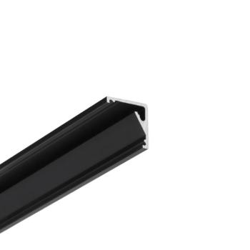 TOPMET CABI12 alumínium LED profil 2m, eloxált fekete