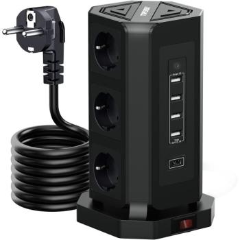 Toprek USB Vertical Power Strip TP-VD5U9E kép