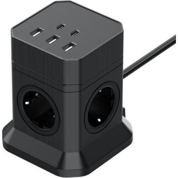 Toprek USB Vertical Power Strip TP-VE5U4E kép