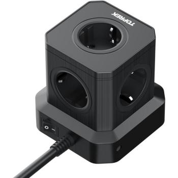Toprek USB Vertical Power Strip TP-VE5U5E-PD kép