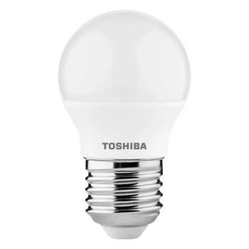 TOSHIBA LED ECO FLARE izzó, G45, E27, 3.4W, 2700K, meleg fehér, 470 lm, 150°, DELS-GFW43P427AEA4 kép