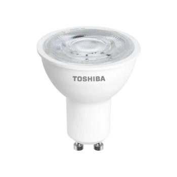 TOSHIBA LED ECO FLARE izzó, GU10, 4.7W, 36D, 4000K, természetes fehér, 625 lm, 36°, DELS-GU444P936AEA4