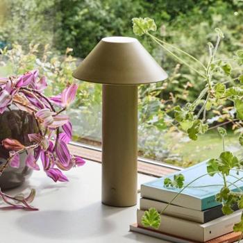 Tower LED asztali lámpa, sötétzöld, magasság 32 cm, fém