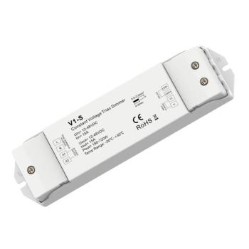 Triac fényerőszabályzó dc12-48v 15a*1 csatorna ac100-220v + nyomógombos kapcsoló, fehér, Optonica, 16305 kép