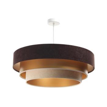 TRINITI függeszték 1xE27/60W/230V barna/arany/beige 050-077-60 kép