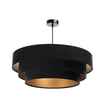 TRINITI lógcsillár 1xE27/60W/230V fekete/arany 050-009-60 kép