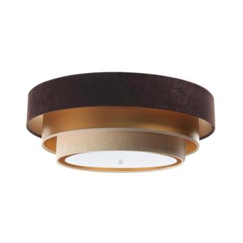 TRINITI mennyezeti lámpa 2xE27/60W/230V barna/arany/beige 050-2EP-077 kép
