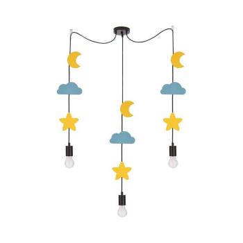 TRIO gyerek függeszték zsinóron 3xE27/20W/230V sárga/kék 33-28471 kép