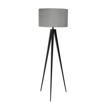 Tripod fekete-szürke állólámpa, ø 50 cm - Zuiver kép