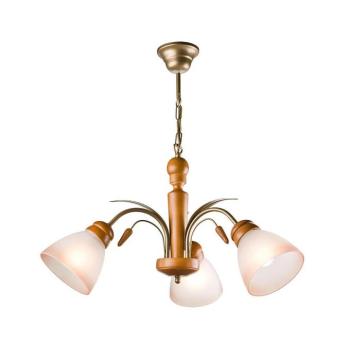 TULIPAN 3xE27/60W/230V csillár láncon, bükk fa LM 3.24 kép