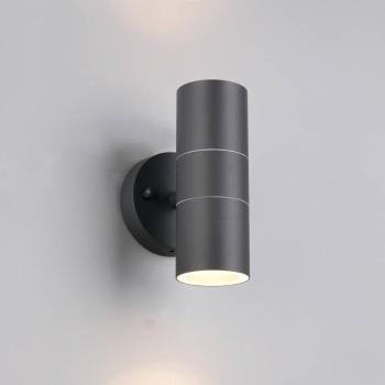 Turia kültéri fali lámpa, antracit, magasság 16 cm, fém