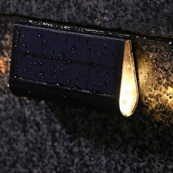 Twily LED fali lámpa, fekete, szélesség 15 cm, 4 darabos készlet kép