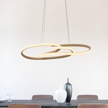 TWIST LED lógó világítás, bézs, hossza 76 cm, fém, Switchdim kép