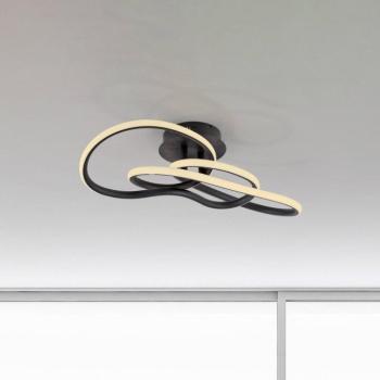 TWIST LED mennyezeti lámpa, fekete, hossza 90 cm, fém, Switchdim és kép