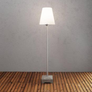 Lucca teraszlámpa, szürke, magasság 130 cm, fém, IP44 kép