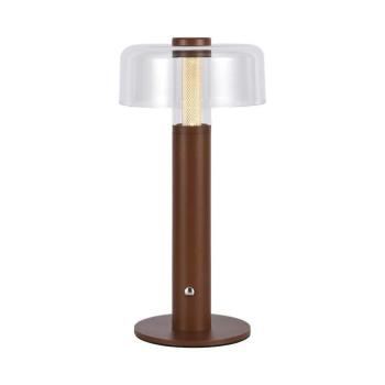Újratölthető asztali design lámpa, 1w, 3000K, meleg fehér, 100lm, 300°, homokbarna, dimmelhető, V-TAC, 7945 kép