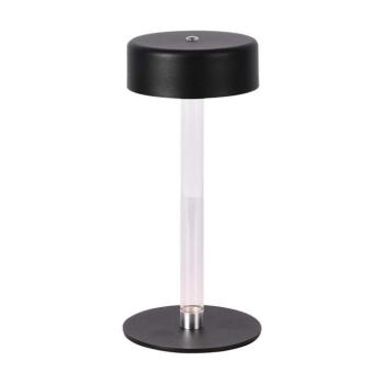 Újratölthető asztali design lámpa, 3w, CCT, 210lm, fekete, átlátszó, V-TAC, 10570 kép