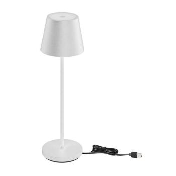 Újratölthető asztali lámpa, 1,5w, 3000K, meleg fehér, 150lm, 180°, fehér, dimmelhető, IP54, V-TAC, 23445 kép