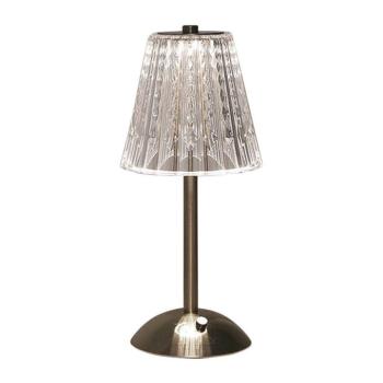 Újratölthető asztali lámpa, 2,4w, CCT, 210lm, 120°, homok nikkel, dimmelhető, V-TAC, 10327 kép