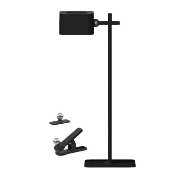 Újratölthető asztali lámpa, 3w, CCT, 300lm, 45°, fekete, CRI>80, dimmelhető, V-TAC, 23411 kép