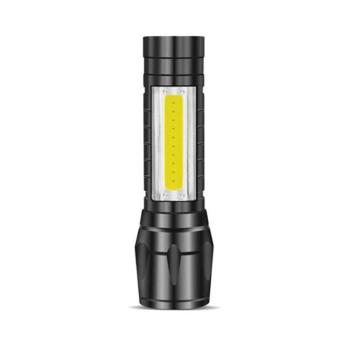 Újratölthető LED zseblámpa FLASH-1 3W 200lm 6000K (hideg fehér) alumínium fekete 5000480 VITO kép