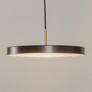 UMAGE Asteria Medium LED lógó lámpa, antracit/réz, Ø 43 cm kép