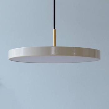 UMAGE Asteria Mini LED lógó lámpa, gyöngyházfehér/réz, Ø 31 cm kép