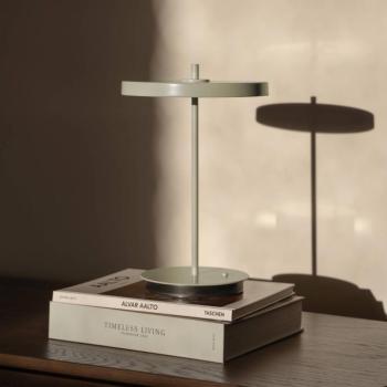 UMAGE Asteria Move LED tölthető asztali világítás, egyszínű olajzöld, 31 cm kép