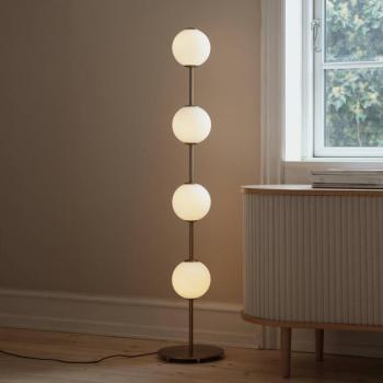 UMAGE LED álló lámpa Audrey, sárgaréz színű Magasság 128 cm 4 izzós kép