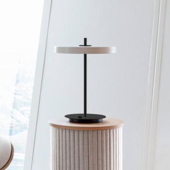 UMAGE LED asztali lámpa Asteria Table, USB, gyöngyházfehér/fekete kép