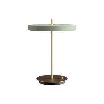 UMAGE LED asztali lámpa Asteria Table, USB, világoszöld/brass kép