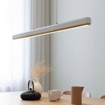 UMAGE LED-es függesztett lámpa Hazel Branch, fehér/réz, 100 cm
