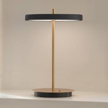 UMAGE Asteria Move LED tölthető asztali világítás, fekete/réz, 31 cm kép