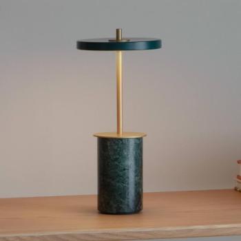 UMAGE LED-es újratölthető asztali lámpa Asteria Move Mini, zöld 26 cm IP44 kép