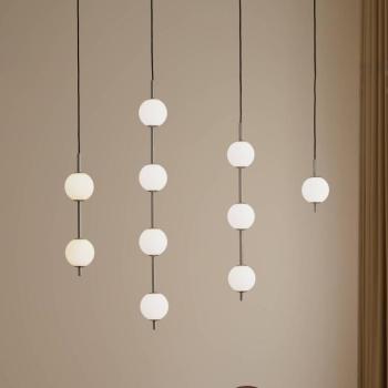 UMAGE LED lógó világítás Audrey, acélszínű, 4 izzós, Ø 12 cm kép