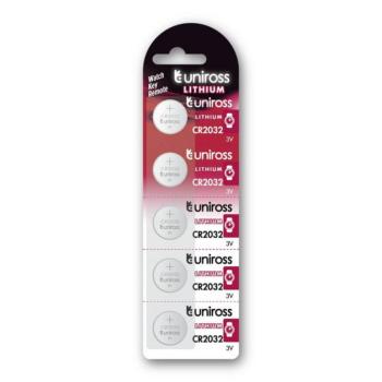 Uniross Lithium Gombelem 2032 (3V) B5 kép