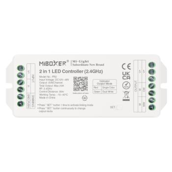 Univerzális csoport (zóna) vezérlő , 2in1 , monokróm/ CCT , dimmelhető , group control , 2,4 GHz , DC12-48V , SMART , Miboxer (Mi-Light) , PR2 kép