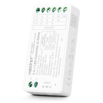 Univerzális csoport (zóna) vezérlő , 3in1 , RGB / RGBW /RGB-CCT , dimmelhető , group control , SMART , RF , Miboxer (Mi-Light) , FUT037S+ kép