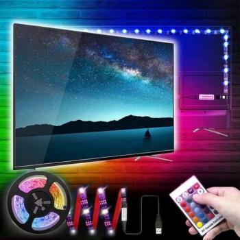 Univerzális USB LED szalag, TV háttérvilágítás, távirányítóval (BBV) kép